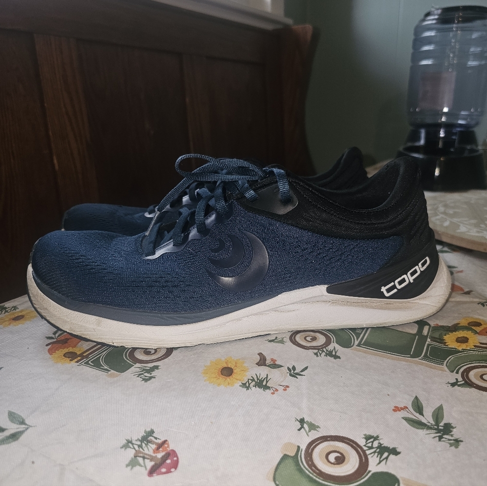Men's Topo Dark Bluish Teal Running Shoes Ultra fly4